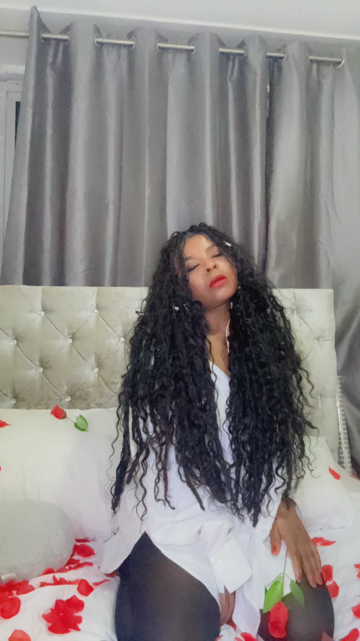 Full Curls raw Indian hair Boho locs
